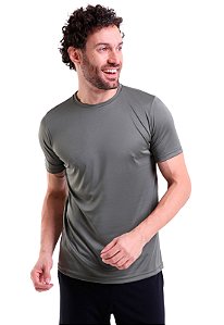 Camiseta Masculina Manga Curta Basic Trendz Verde Militar