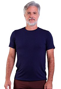 Camiseta Masculina Manga Curta Visco Trendz Azul Marinho