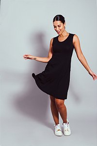 Vestido Regata Curto com Bolso