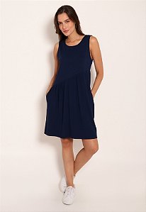Vestido Feminino Decote U De Viscose