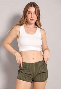 Shorts Curto Feminino Cós de Elástico Bella