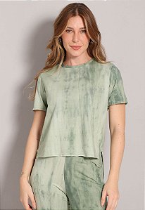 Camiseta de Algodão Feminina Tye Dye Bella