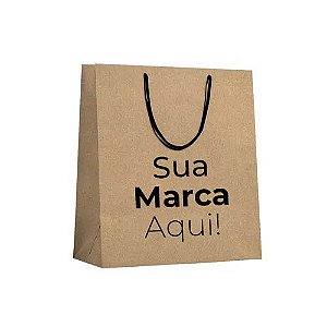 Sacola em Papel Kraft Personalizada