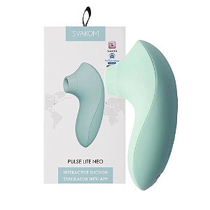 Vibrador com Ondas de Pressão - Estimulador Interativo por APP - PULSE LITE NEO - Verde - SVAKOM