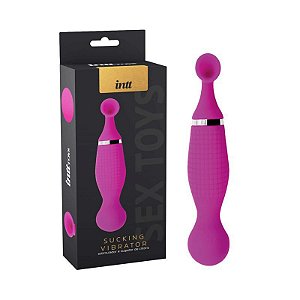 Estimulador de Clitóris Recarregável 12 Vibrações e 12 Sucções - INTT SUCKING VIBRATOR