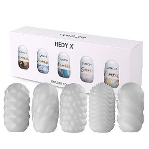 Masturbador EGG SVAKOM em SILICONE - Hedy X - Formatos Variados (UNIDADE)