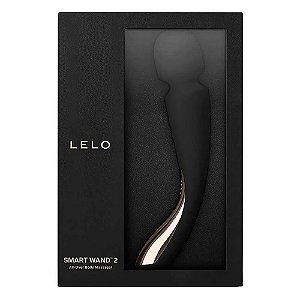 Varinha Massageadora Recarregável e Potente Lelo SMART WAND 2 Medium Black