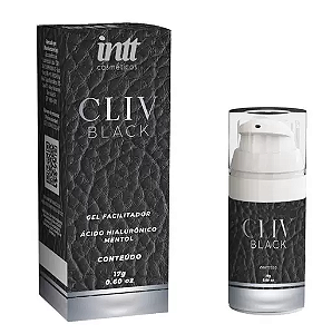 CLIV BLACK - Gel Facilitador Anal com Ácido Hialurônico e Mentol 30ml - INTT