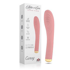 CURVY - Vibrador Estimulador "Ele é o cara do Ponto G"  Recarregável Silicone Ultra Macio