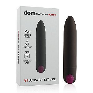 Vibrador Ultra Bullet Vibe 10 Vibrações - Recarregável - V1 - DOM