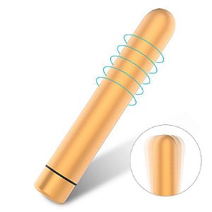 Vibrador Cápsula Dourada SUPER POTENTE e RECARREGÁVEL - 9 Vibrações - SEED-4 -S-Hande