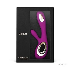 Vibrador LELO Soraya Wave Luxuoso Com Tecnologia Exclusiva WaveMotion - Sobe e Desce - DEEP ROSE