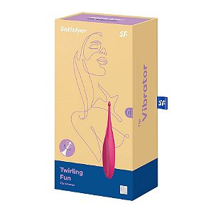 Satisfyer TWIRLING FUN RED -  Vibrador Clitoriano Super Potente e Silencioso - INTT