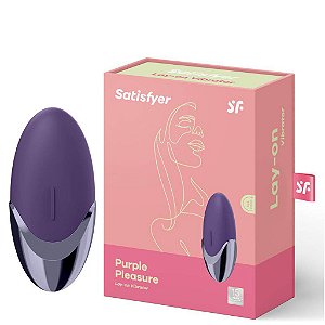 Satisfyer PURPLE PLEASURE Vibrador Estimulador Clitoriano Recarregável 10 Vibrações - SATISFYER LAY-ON