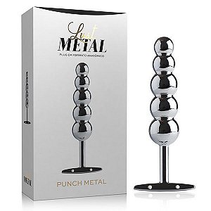 Plug Anal Lust Metal - Plug Punch Metal SILVER (PRATA)