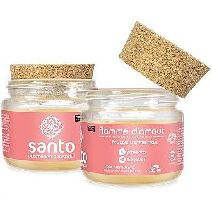 Vela Flamme D'Amour Frutas Vermelhas - Vela Beijável para Sexo Oral - 30g - SANTO