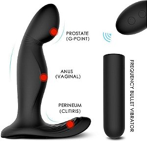 Vibrador Estimulador de Próstata Recarregável- Zeus RCT