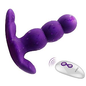 Vibrador Rotativo Anal E Vagina em Silicone 7 Modos De Vibração  - Nalone Pearl