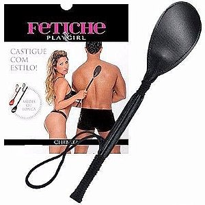 Chibata Longa 45cm Preto Profissional Fetiche Sado