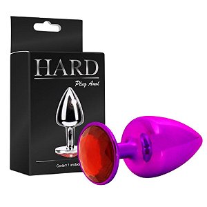 PLUG COM PEDRA HARD (HA114) ROSA M