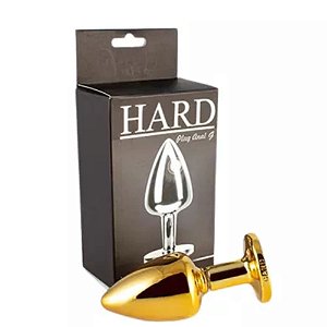 PLUG COM PEDRA HARD (HA171) DOURADO G