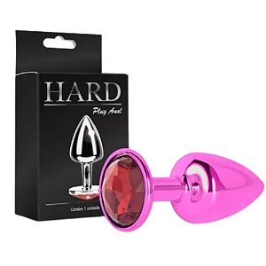 PLUG COM PEDRA HARD ROSA P