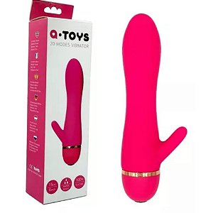 VIBRADOR Q TOYS 20 MODES VIBRATOR SORTIDA ROSA