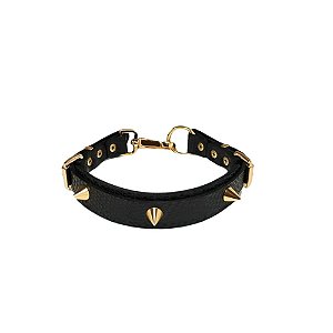 FETICHE CHOKER ATHENA PYTOHON SPIKE 3 PRETO U