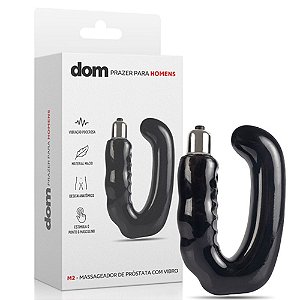 MASSAGEADOR DE PRÓSTATA COM VIBRO DOM M2 DOM060