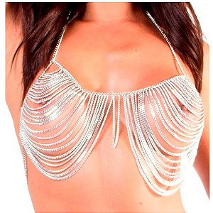 FETICHE TOP CORRENTINHAS BT067 PRATA