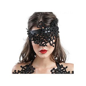 FETICHE MASK BLACK PEARLS PRETO U