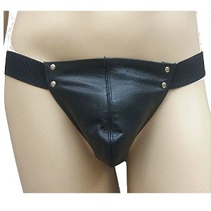 FETICHE COURO TAPA SEXO BASICO  TS001 PRETO