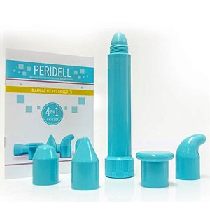 VIBRADOR TERAPÊUTICO 4 EM 1 PERIDELL HOT FLOWERS VERDE