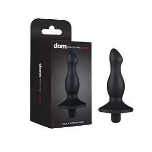 ESTIMULADOR DE PROSTATA P3 PLUG P- SPOT C/VIBRO DOM PRETO