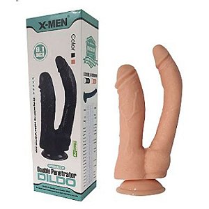 PROTESE REALISTICA DOUBLE PENETRATOR DILDO X-MEN REF6843