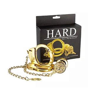 FETICHE ALGEMAS X PLUG ANAL CRAVEJADO (HA147) DOURADO M