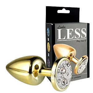 PLUG ANAL LESS CRAVEJADA HARD (HA155) DOURADO G