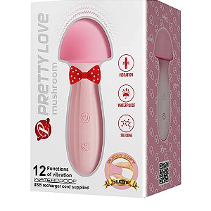 VIBRADOR MUSHROOM RECARREGÁVEL 10 MODOS VIBRAÇÃO LOVETOYS