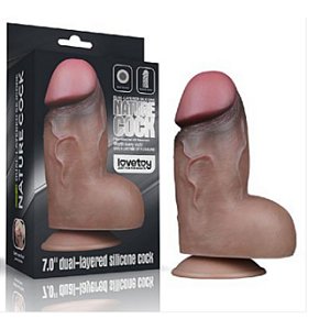 PROTESE NATURE COCK 7.0 DUAL-LAYERED SILICONE COCK REF. 7427