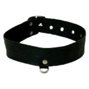 FETICHE COURO COLEIRA CANINA BASICA CC002 PRETO