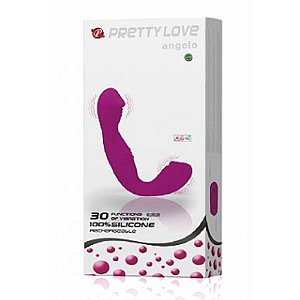 VIBRADOR DUPLO ANGELO PRETTY LOVE ROXO