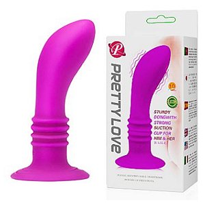 PLUG ANAL DE SILICONE COM VIBRO REF5400 PRETTY LOVE