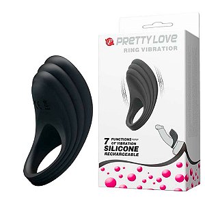 ANEL PENIANO RING VIBRATIOR PRETTY LOVE PRETO