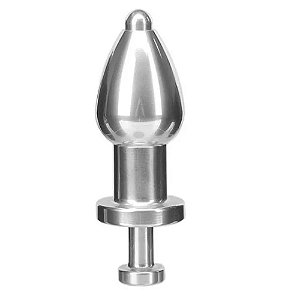 PLUG DE METAL PRETO P/ENEMA C/PINO ROSQUEAVEL