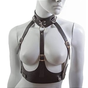 FETICHE HARNESS COM FIVELAS LOVETOYS LD0110 PRETO