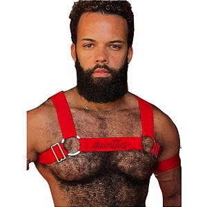 FETICHE HARNESS DE ELASTICO PRUS QUINTTUS VERMELHO