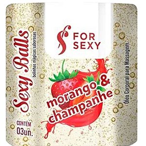 SEXY BALLS MORANGO COM CHAMPANHE