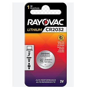 PILHA RAYOVAC CR2032