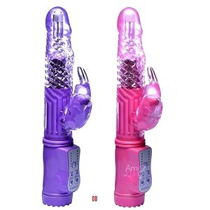 Vibrador Jack Rabbit Rotativo Vai e Vem Borboleta 5169 / RT004B