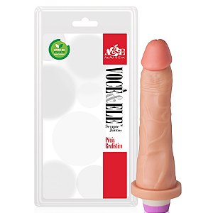 PROTESE DILDO C/VIBRO 10 18,5X4,5 ADAO17N BEGE U